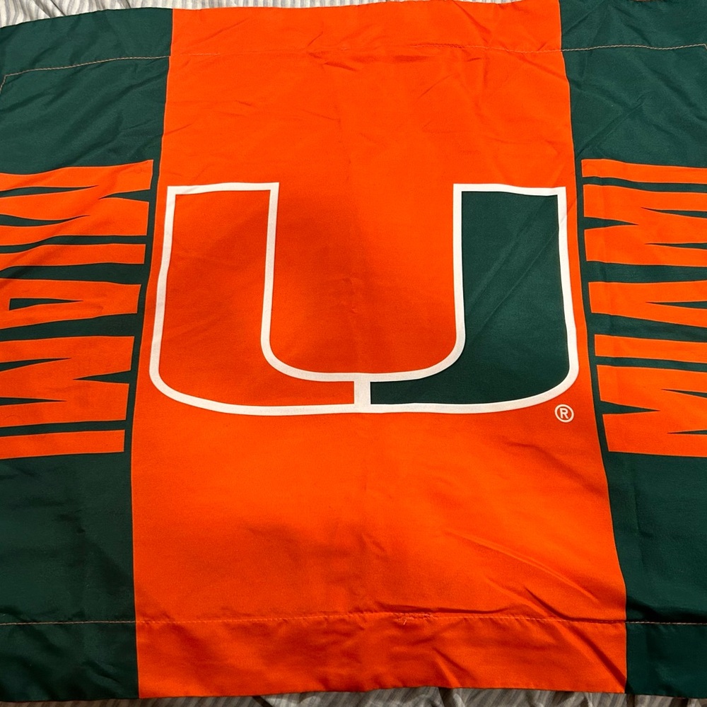 University of Miami Standard Make it Official Sham Pillowcase